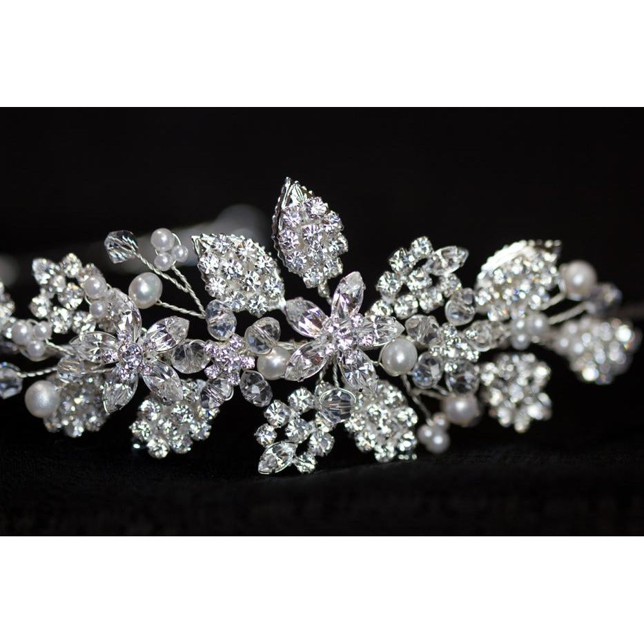 Eden Crystal Flower Headband - Wedding Collectibles