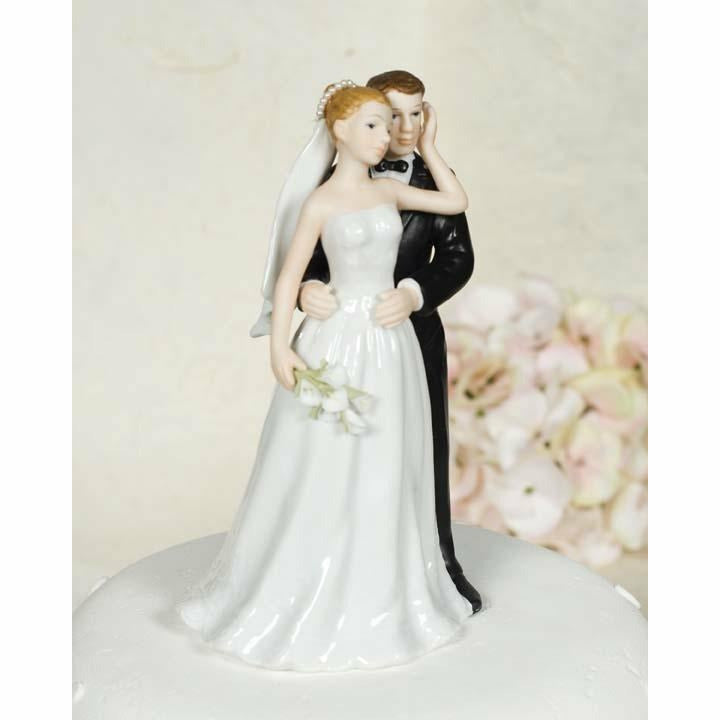 Elegant Calla Lily Bride and Groom Cake Topper - Wedding Collectibles