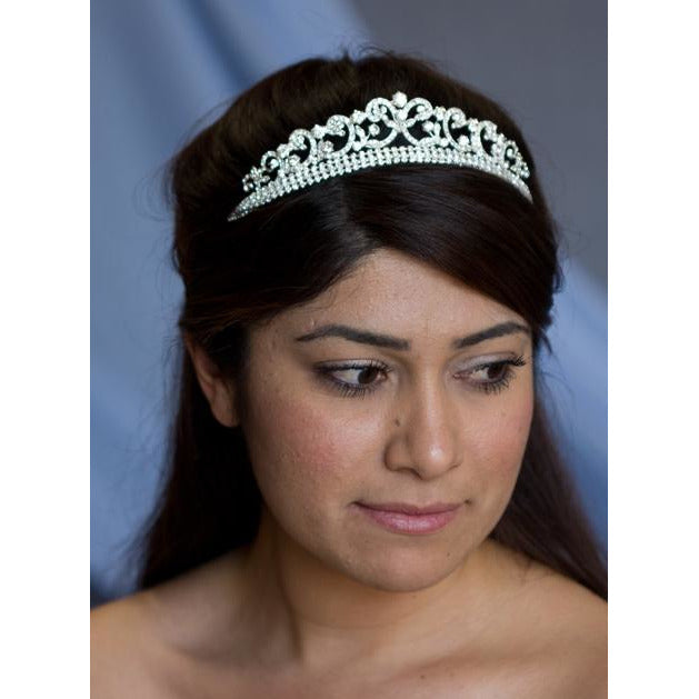 Elegant Scroll Princess Tiara - Wedding Collectibles