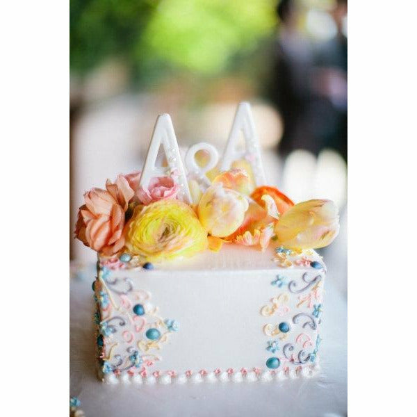 Buy Buythrow Personalized Love Birds Cake Topper with Heart Design Initial  Monogram Wedding Cake Topper, Monogram Cake Topper, Cake Topper Letters  Black Online at desertcartINDIA