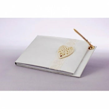 Foundations Wedding Guest Book and Pen - Wedding Collectibles