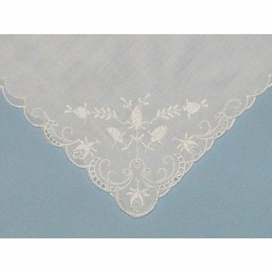 Personalized From Friend or Family to the Mother of the Bride Wedding Handkerchief - Wedding Collectibles