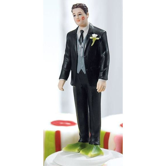 Funny Almost Perfect . . . Frog Prince Groom Wedding Cake Topper - Wedding Collectibles