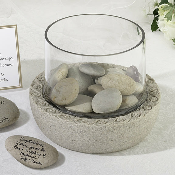 Glass Vase for Signing Stones - Wedding Collectibles