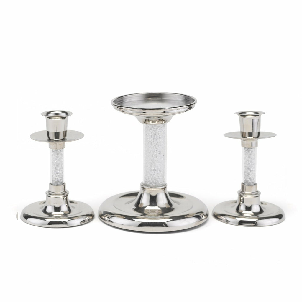 Glittering Beads Candle Stand Set - Wedding Collectibles