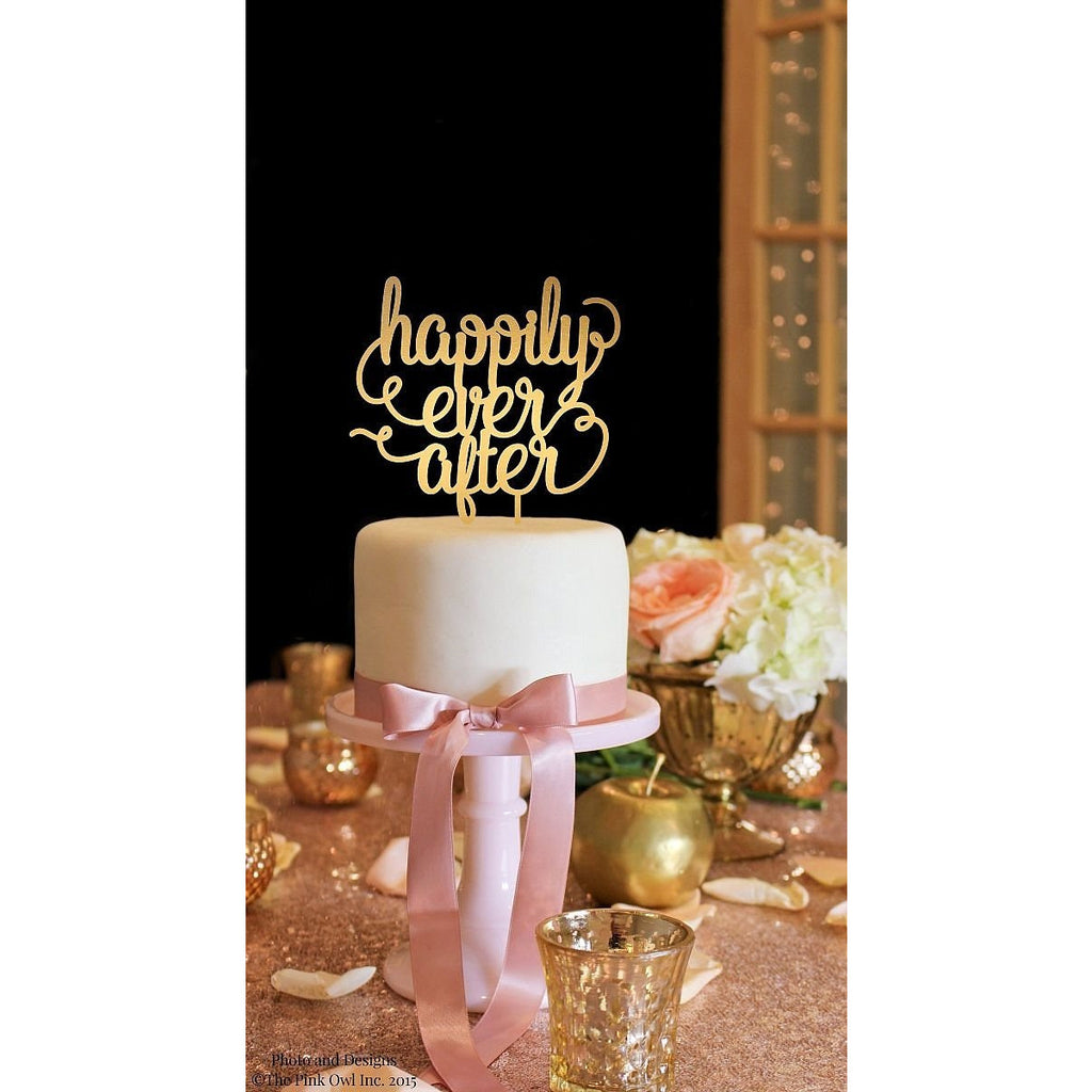 Happily Ever After Wedding Cake Topper - Bridal Shower Topper - Wedding Collectibles