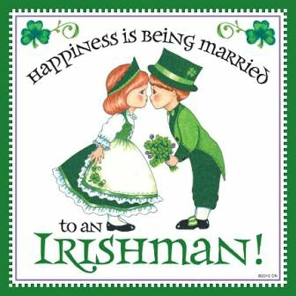 Happiness Married to Irish Magnet Wedding Gift - Wedding Collectibles