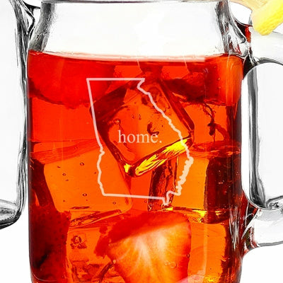 Home State Old Fashioned Drinking Jars (Set of 4) - Wedding Collectibles
