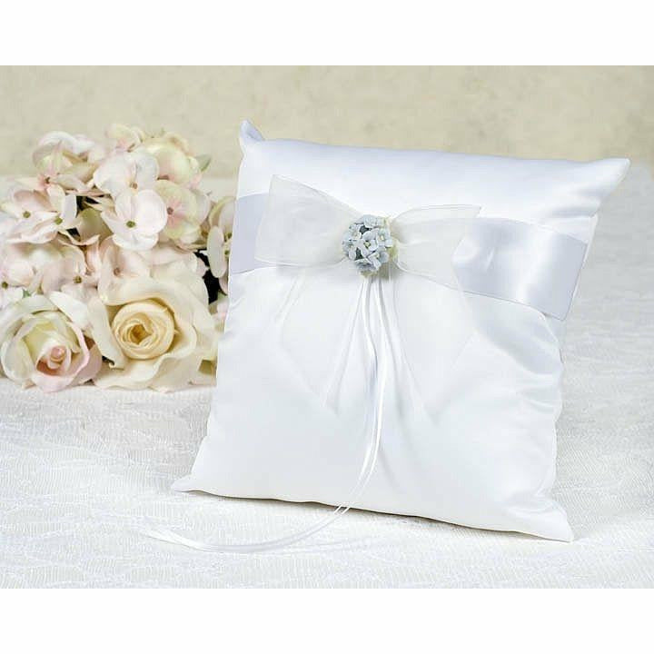 Hydrangea Bouquet Wedding Ring Bearer Pillow - Wedding Collectibles