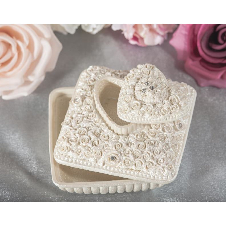 Ivory Rose Jewelry Jewelry and Ring Box - Wedding Collectibles