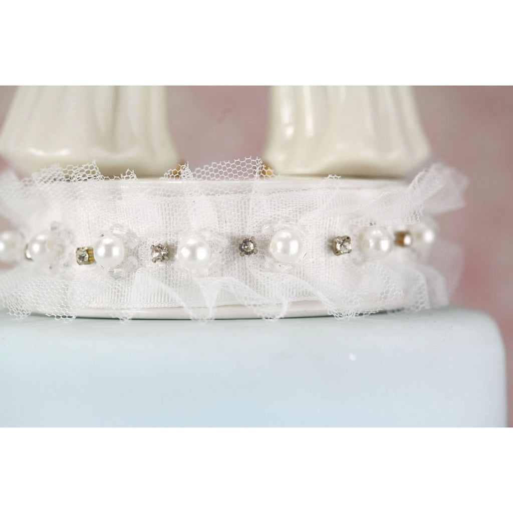 Kissing Cherub Angels Wedding Cake Topper - Wedding Collectibles