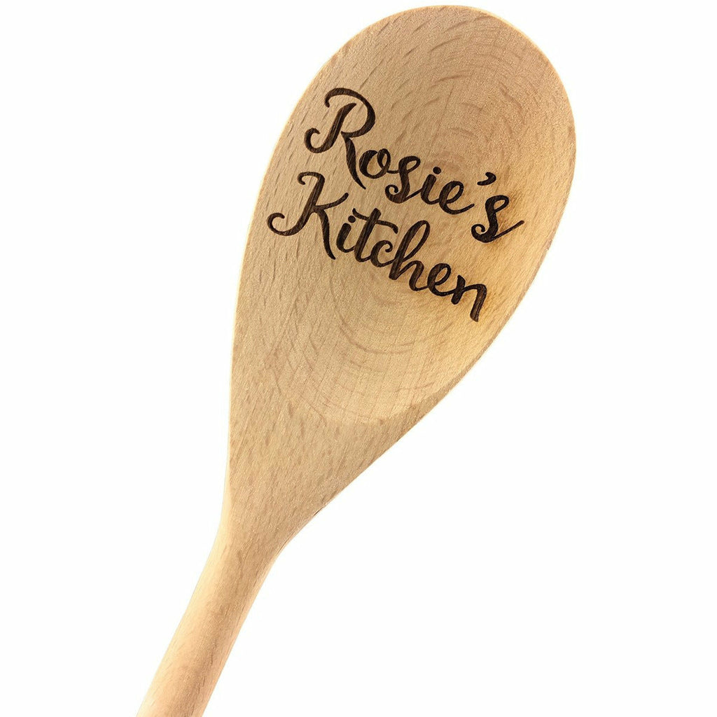 Custom Engraved Wood Spoon - Wedding Collectibles