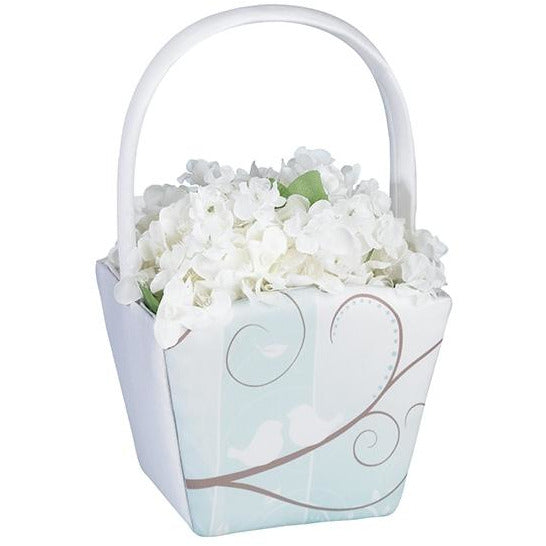 Love Birds Flower Basket - Wedding Collectibles