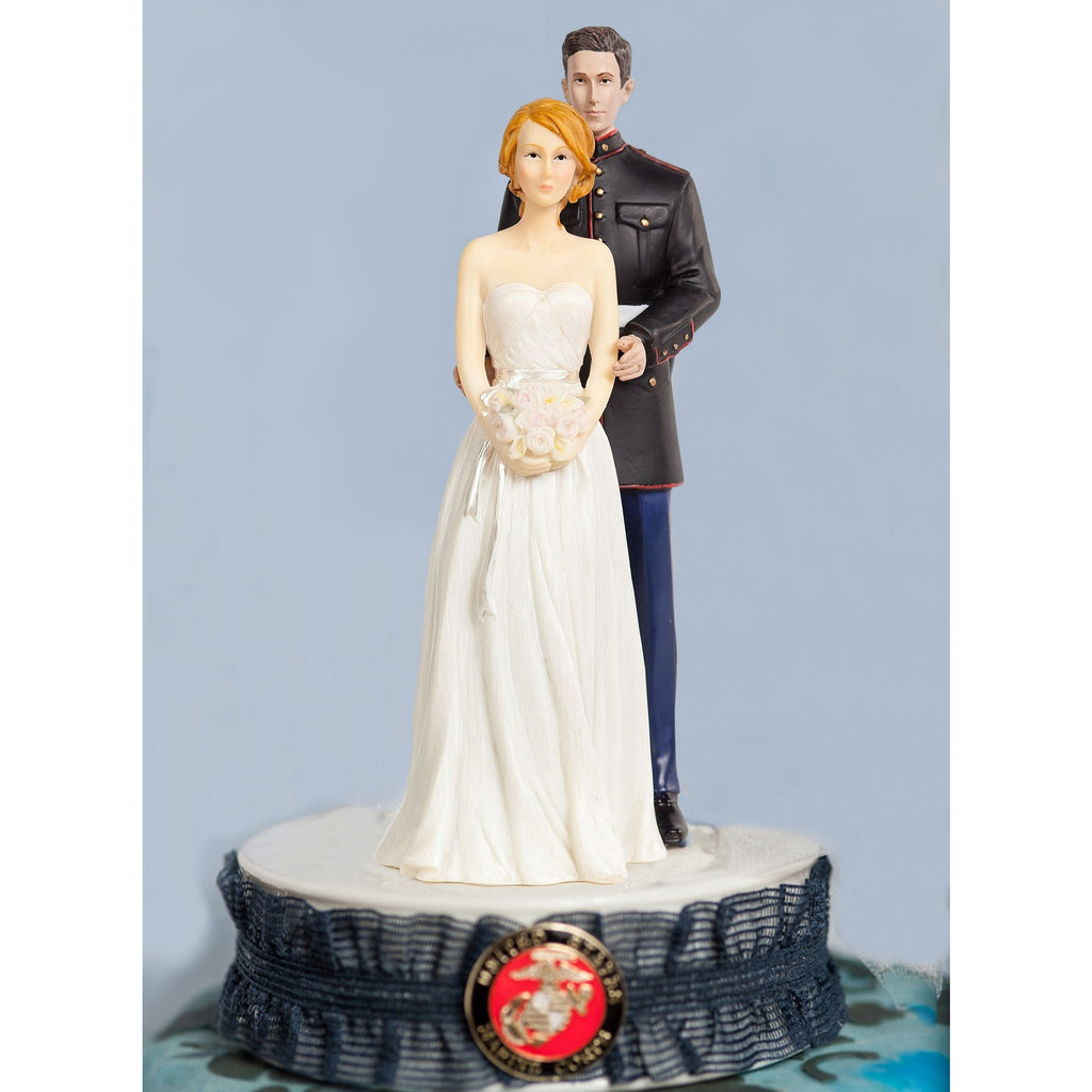 Marine Corps Wedding Cake Topper - Wedding Collectibles