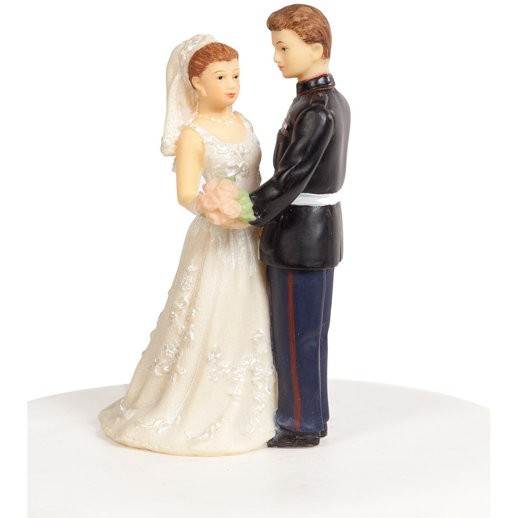 Vintage 1970s Military Marine Cake Topper Figurine - Wedding Collectibles