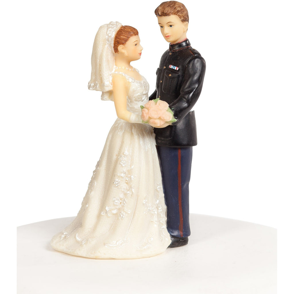 Vintage 1970s Military Marine Cake Topper Figurine - Wedding Collectibles