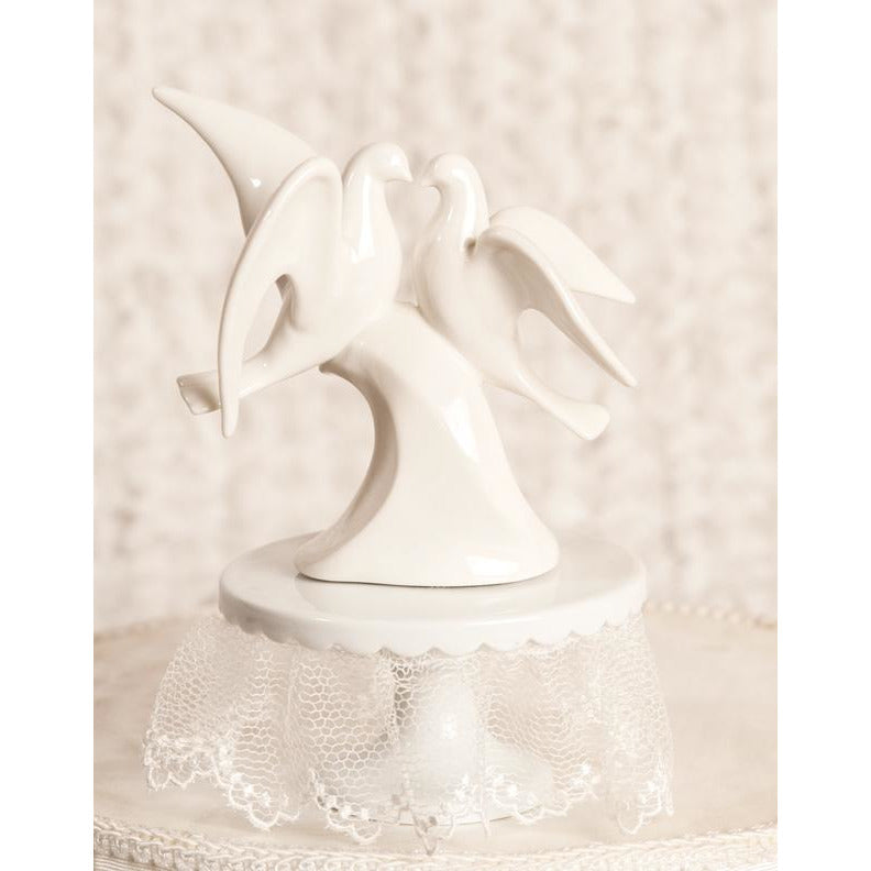 Modern Dove Wedding Cake Topper - Wedding Collectibles
