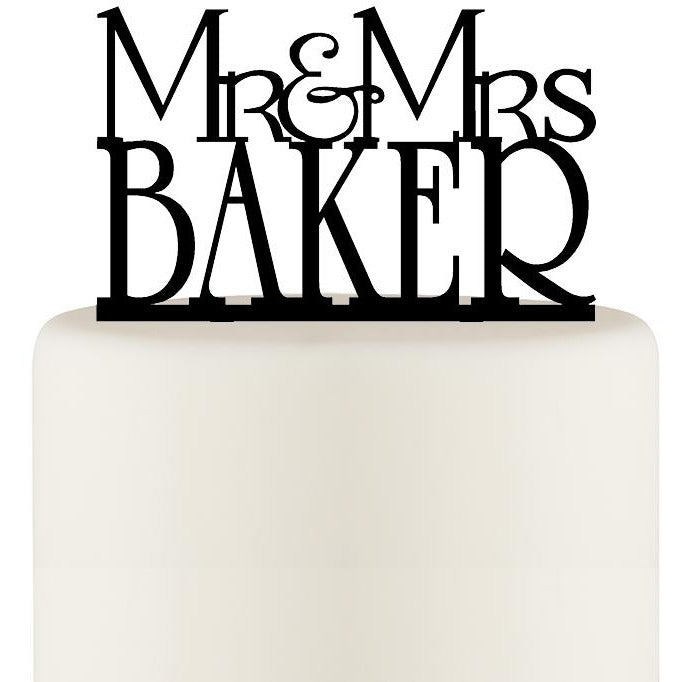 Mr and Mrs Cake Topper - Wedding Collectibles