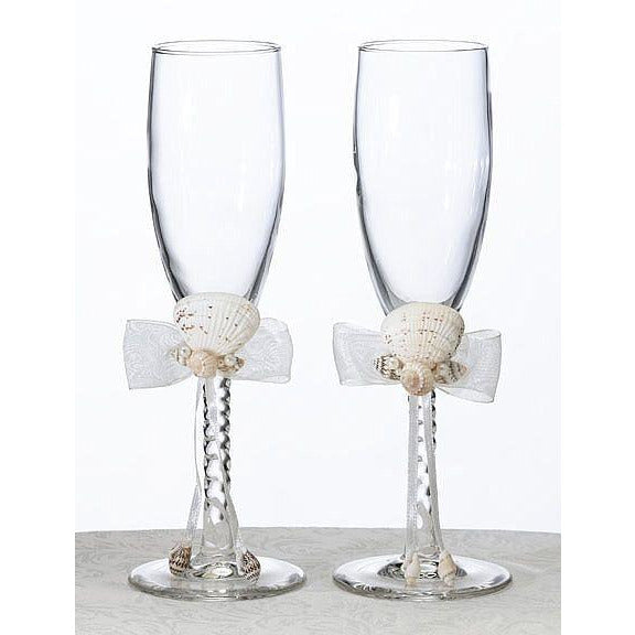 Oceans Away Toasting Glasses - Wedding Collectibles
