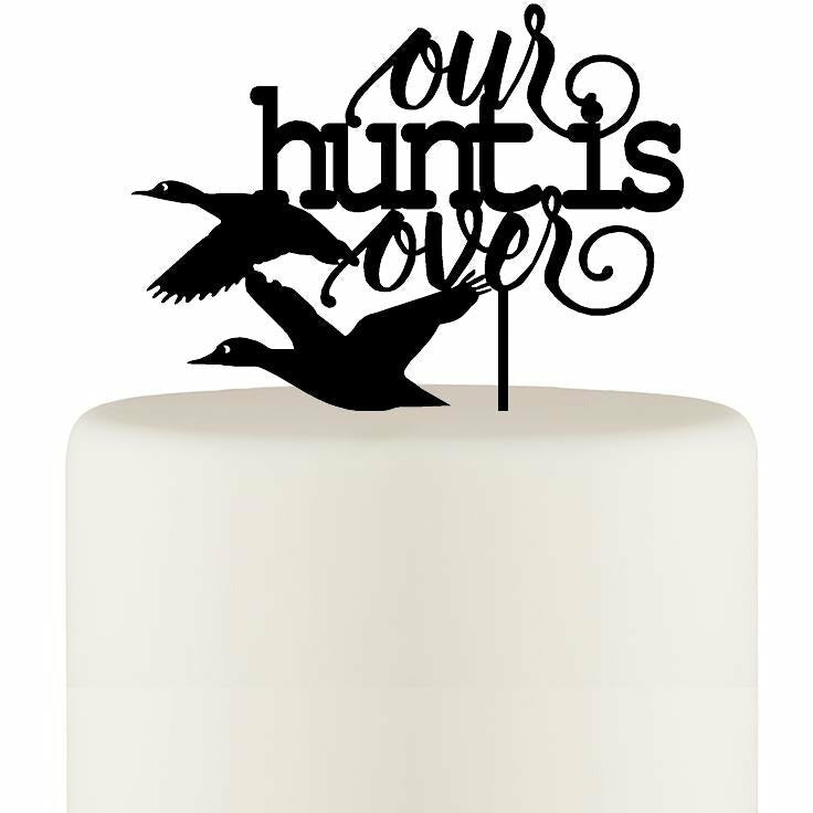 Our Hunt is Over Duck Hunting Wedding Cake Topper - Wedding Collectibles