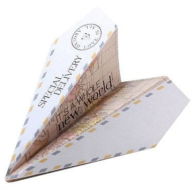 Paper Airplane Wishing Well Stationery Set - Wedding Collectibles
