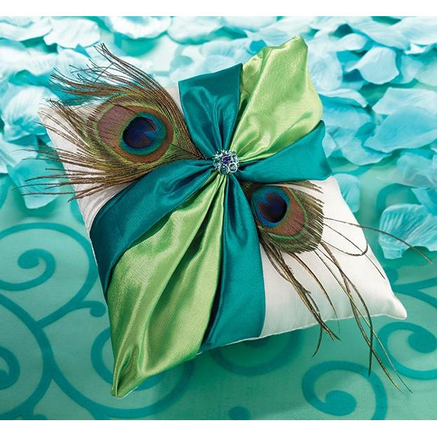 Peacock Ring Pillow - Wedding Collectibles