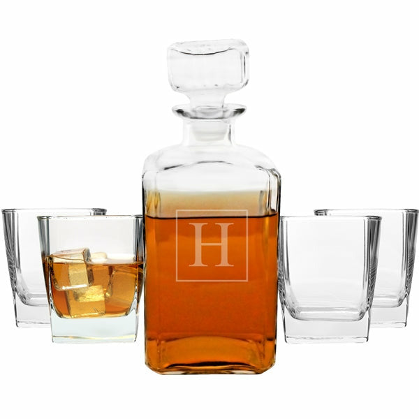 Personalized 5pc. Decanter Set - Wedding Collectibles
