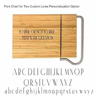 Personalized Bamboo Cheese Slicer - Wedding Collectibles