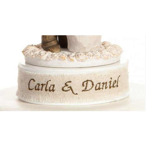 Personalized Embroidery DIY Cake Topper Base - Wedding Collectibles