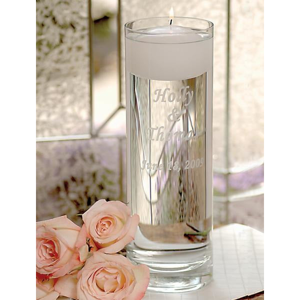 Personalized Floating Unity Candles - Wedding Collectibles