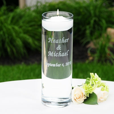 Personalized Floating Unity Candles - Wedding Collectibles