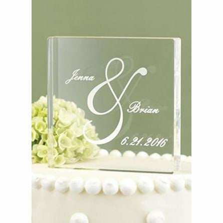 Personalized Ampersand Cake Topper - Wedding Collectibles