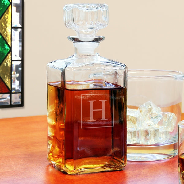 Personalized Glass Decanter - Wedding Collectibles