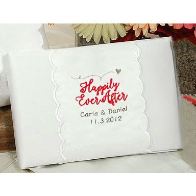 Personalized Happily Ever After Wedding Guestbook - Wedding Collectibles