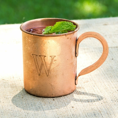 Personalized Moscow Mule Copper Mug w/ Polishing Cloth - Wedding Collectibles