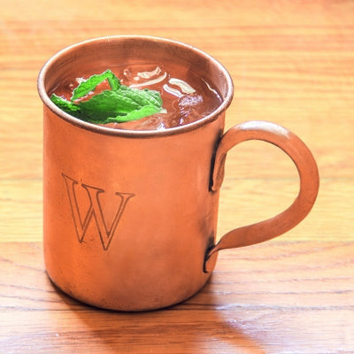 Personalized Moscow Mule Copper Mug w/ Polishing Cloth - Wedding Collectibles