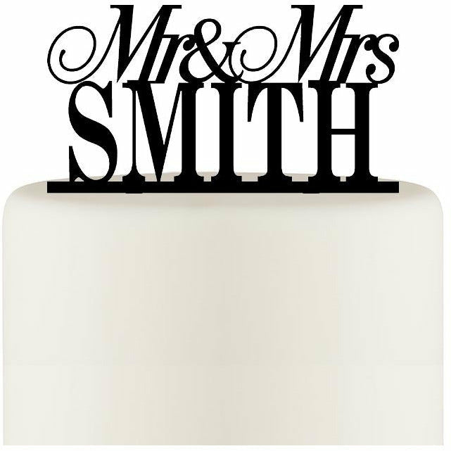Personalized Mr and Mrs Wedding Cake Topper - Wedding Collectibles