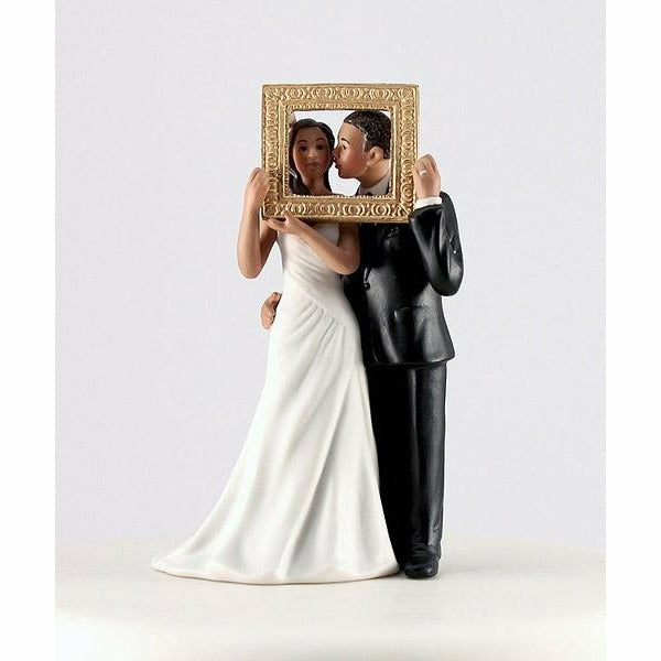 "Picture Perfect" Couple Figurine- Medium Skin Tone - Wedding Collectibles
