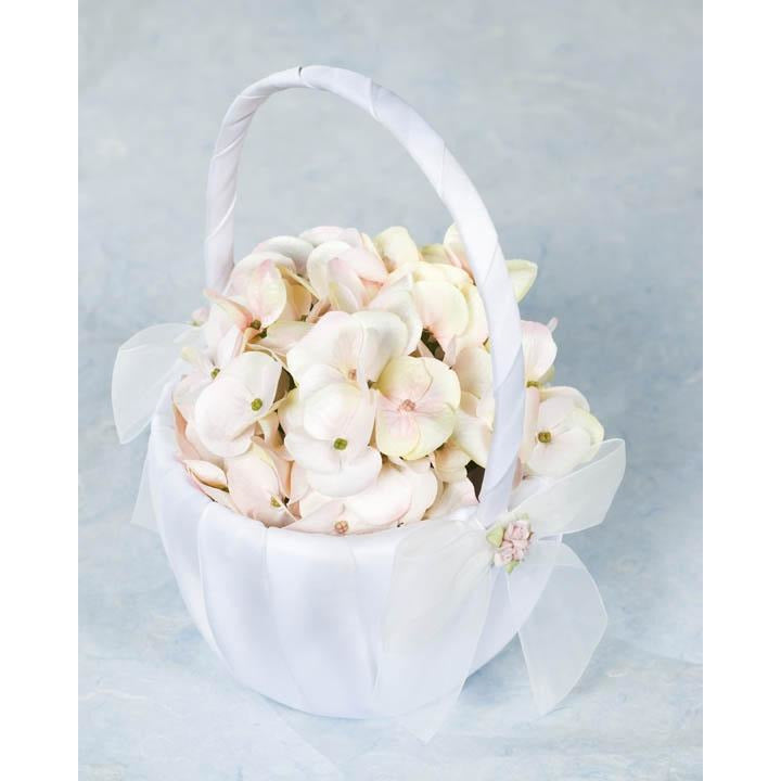 Porcelain Rose Bouquet Wedding Flowergirl Basket - Wedding Collectibles