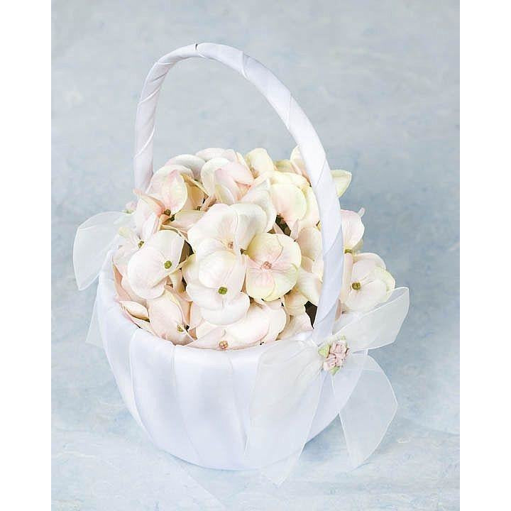 Porcelain Rose Bouquet Wedding Flowergirl Basket - Wedding Collectibles