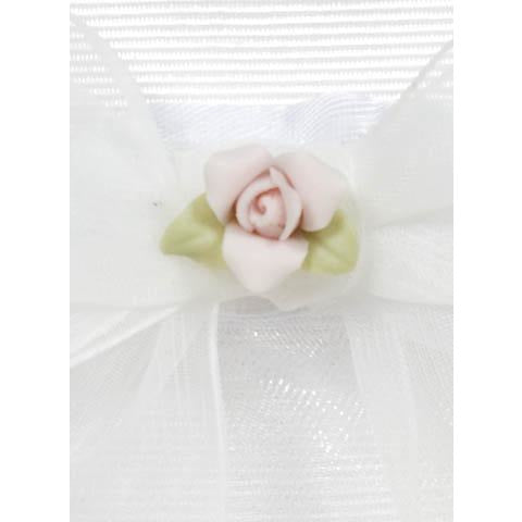 Porcelain Rose Bouquet Wedding Garter - Wedding Collectibles