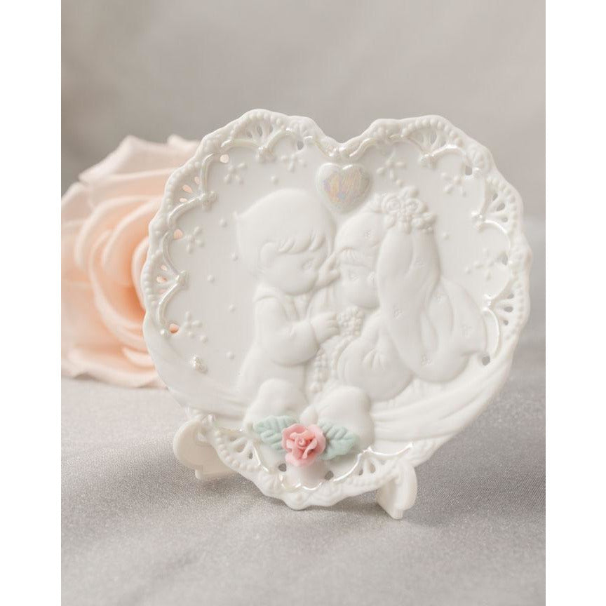 Precious Moments ® Forever True Porcelain Decorative Wedding Mini Plate - Wedding Collectibles