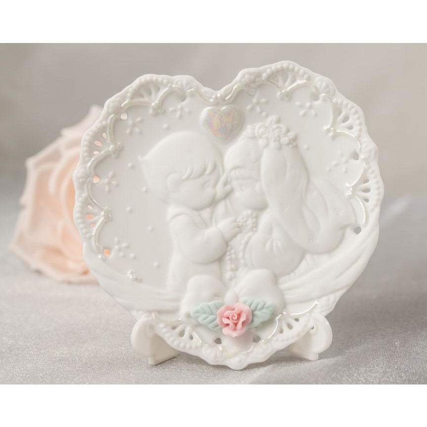 Precious Moments ® Forever True Porcelain Decorative Wedding Mini Plate - Wedding Collectibles