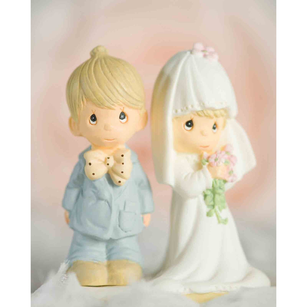 Precious Moments ® "The Lord Bless You and Keep You" Small Wedding Cake Topper Figurine - Wedding Collectibles