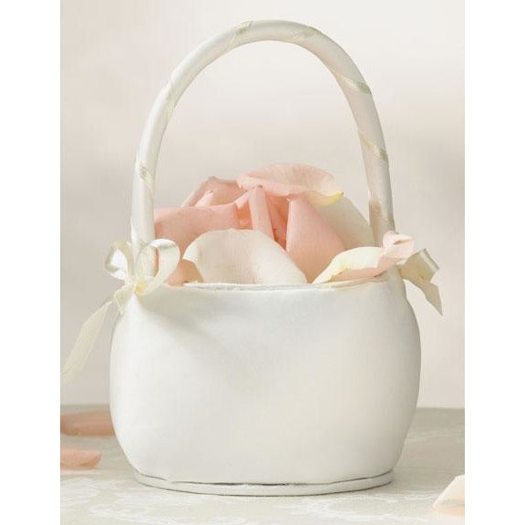 Pure Simplicity Flower Basket - Wedding Collectibles