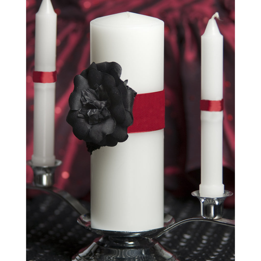 Gothic Romance Wedding Unity Candle Set - Wedding Collectibles