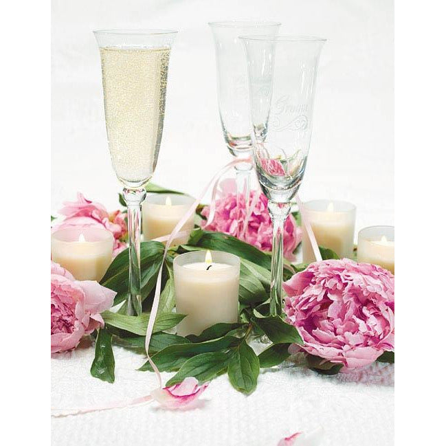 Refined Etched Flutes - Wedding Collectibles