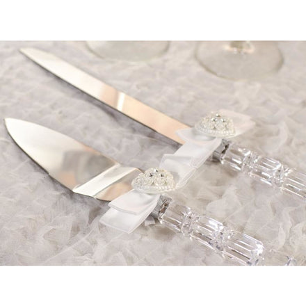 Navy and Silver Cake Cutting Set Wedding Cake Serving Set Navy Blue Wedding  Cake Server Set Wedding Knife Set 