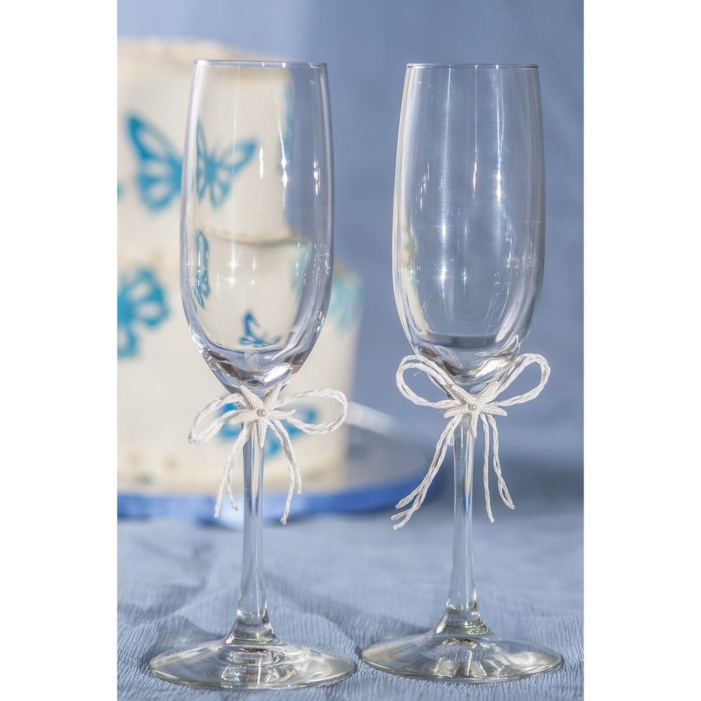 Starfish Beach Wedding Toasting Glasses - Wedding Collectibles