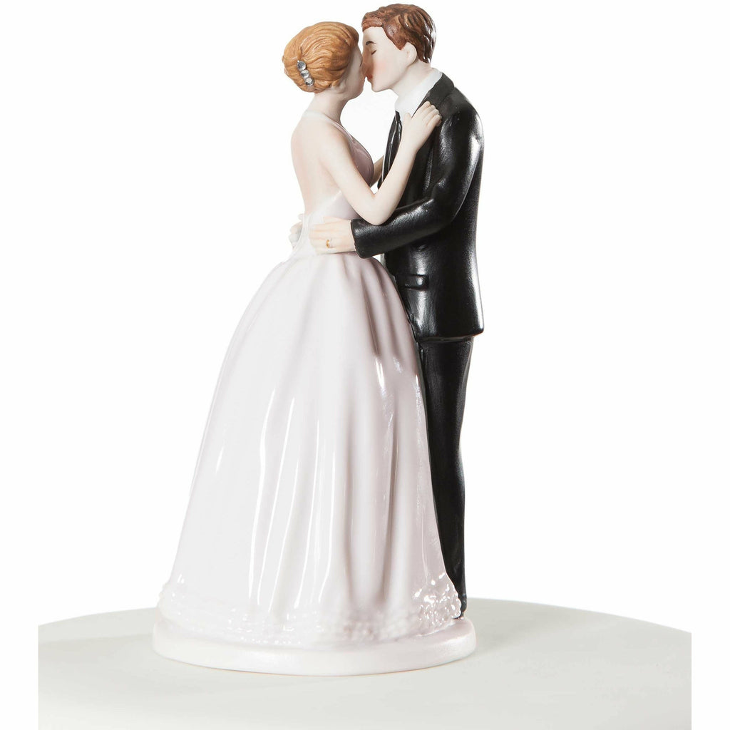 "Romance" Kissing Couple Wedding Cake Topper Figurine - Wedding Collectibles